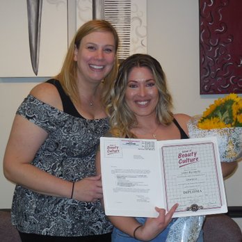 BCSBC graduate working in a salon